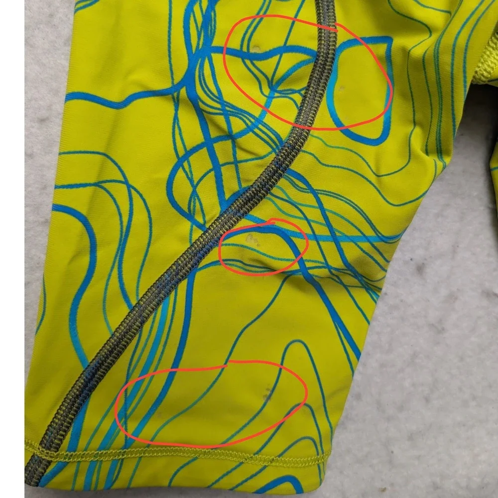 Arena Powerskin ST Jammer Boys 26 Green Blue Topographic Racing Swimsuit 002797